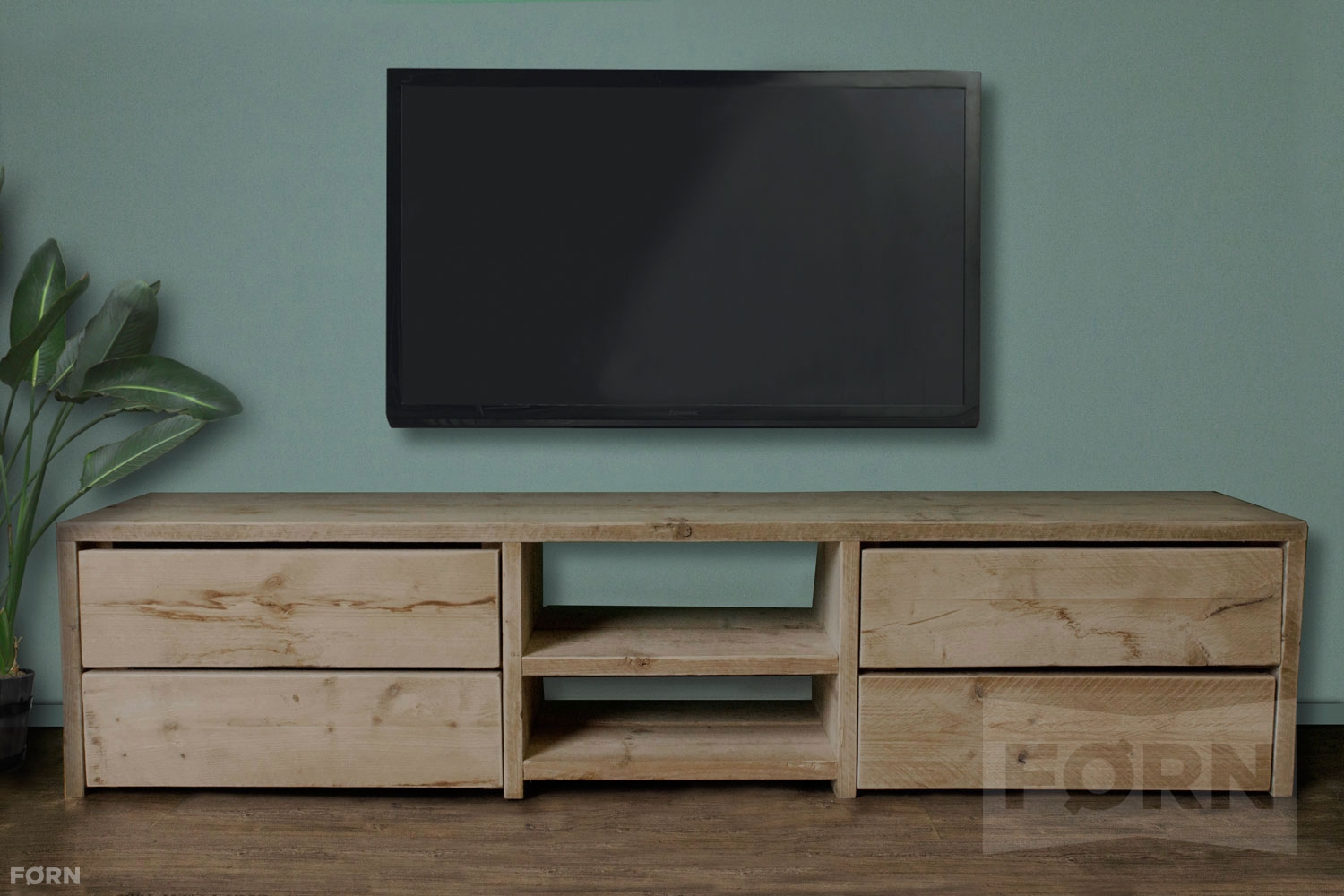 Afleiden Joseph Banks Crimineel Steigerhouten TV-meubel met laden | TV-kasten